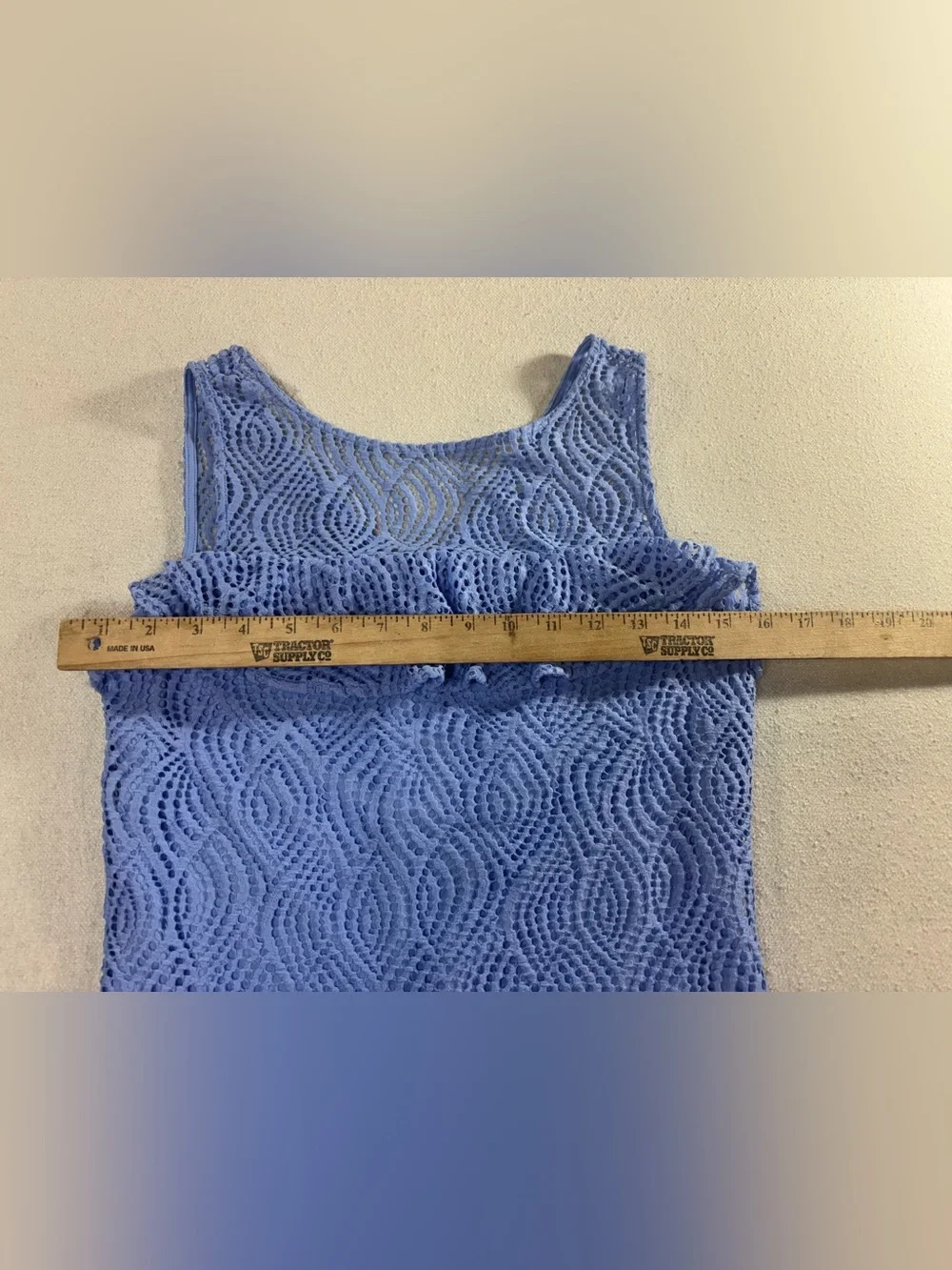 Lilly Pulitzer Blue Lace Ruffle Sheath Dress Size Small